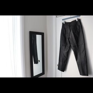 faux leather pants